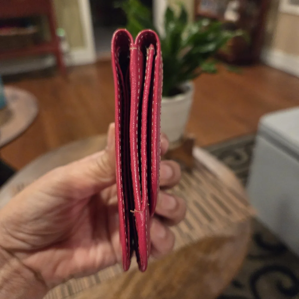 Pink TAXI Leather Wallet